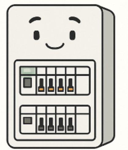 Tableau électrique mascotte